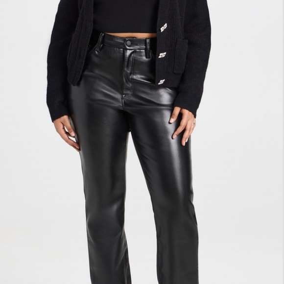 Good American- Faux Leather Good Icon Jeans - Picture 6 of 6